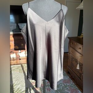 Calvin Klein Black Satin Slip Cami